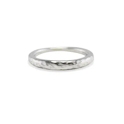 Isla Silver Women's Hammered Sterling Silver Ring