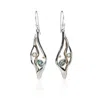 Isla Silver Women's Silver Blue Topaz & Pearl Statement Drop Earrings