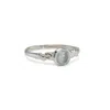 Isla Silver Women's Sterling Silver Aquamarine Ring