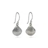 Isla Silver Women's Sterling Silver Shell Earrings