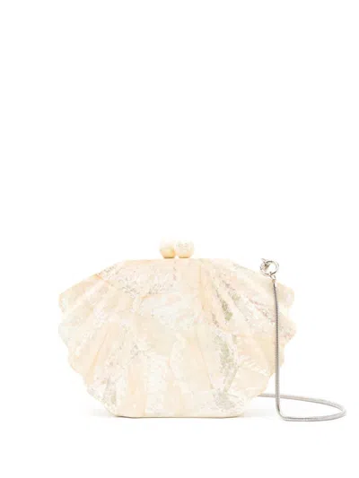 &isla Textured-finish Cable-link Chain Shoulder Bag In Neutrals