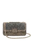 Isla Tweed Metallic-woven Shoulder Bag