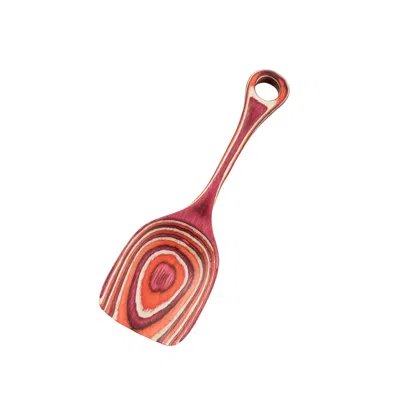 Island Bamboo 8-inch Pakkawood Scoop, Red In Brown