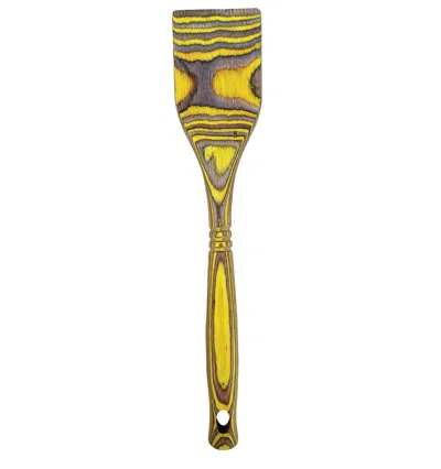 Island Bamboo Pakkawood 12-inch Spatula In Yellow