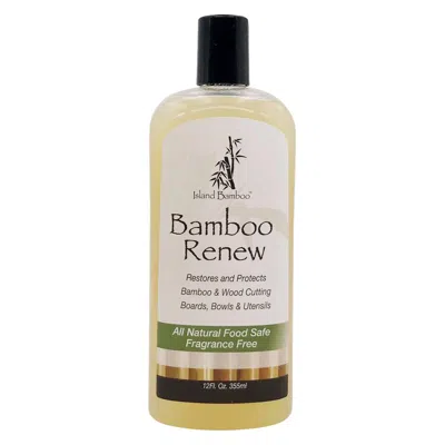 Island Bamboo Renew Natural Bamboo Protector For Cutting Boards, 12 Ounce In Yellow