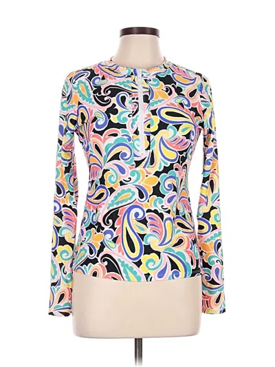Island Escape Long Sleeve Blouse In White