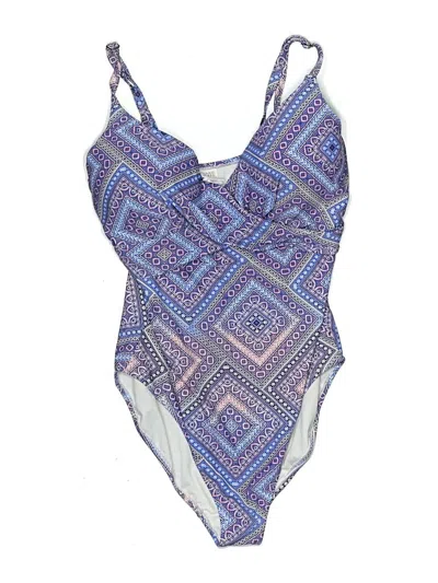 Pre-owned Island Escape One Piece Swimsuit In Blue