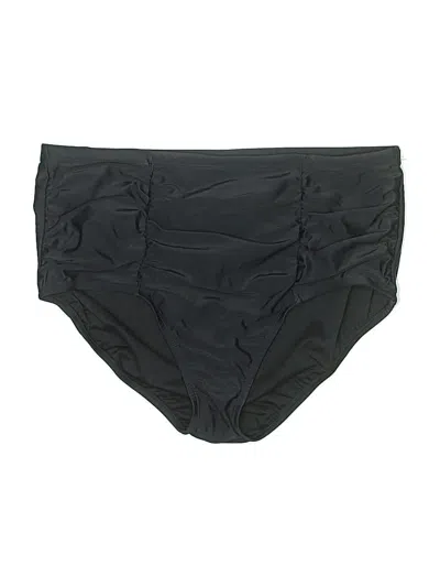 Pre-owned Island Escape Swimsuit Bottoms In Black