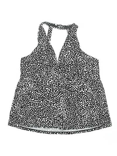 Pre-owned Island Escape Swimsuit Top Black Swimwear