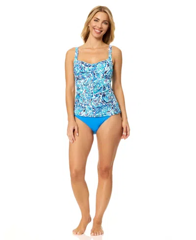 Island Escape Women's Belize Scoop Neck Underwire Tankini Top, Macy's Exclusive In White