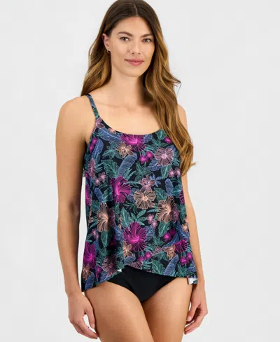 Island Escape Women's Cape Town Underwire Tankini Top, Macy's Exclusive In Multi