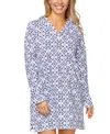 Island Escape Women's Coastal Hooded Tunic Cover-up, Exclusively At Macy's In Blue