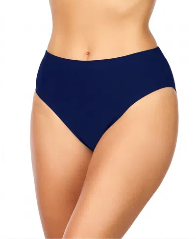 Island Escape Women's Mid-rise Bikini Bottoms, Exclusively At Macy's In Blue