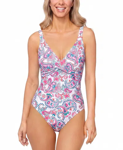 Island Escape Women's Monterey Underwire One-piece Swimsuit, Macy's Exclusive In Multi
