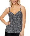 Island Escape Womens Scorpio Underwire Tankini Top Ruffled Swim Skirt Exclusively At Macys In Black,white