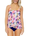 Island Escape Womens Cape Town Tankini Top High Waist Bikini Bottoms Created For Macys In White