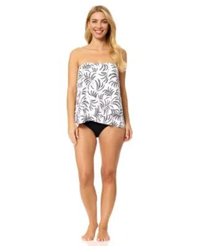 Island Escape Womens Newport Printed Tankini Top Bikini Bottoms Macys Exclusive In Black