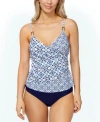 Island Escape Womens Paradise Underwire Tankini Top Tummy Control Bottoms Exclusively At Macys In Black