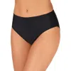 Island Escape Womens Solid Bikini Swim Bottom Separates In Black
