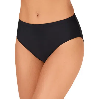 Island Escape Womens Solid Bikini Swim Bottom Separates In Black