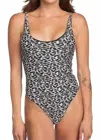 Island World Scoop-neck One-piece Swimsuit In Cheetah In Multi