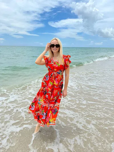 Islapayal Amalfi Maxi Dress In Jungle Book In Multi