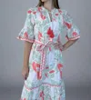 Islapayal Ascot Maxi Dress In Eucalyptus Coral