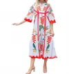 Islapayal Belize Maxi Dress In Heliconia Placement In Multi