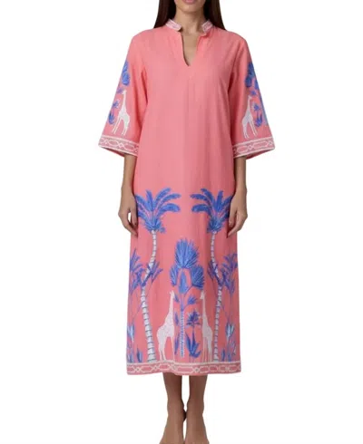 Islapayal Belize Maxi Dress In Safari Coral In Pink