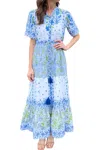 Islapayal Covent Garden Maxi Dress In Blue In Blue