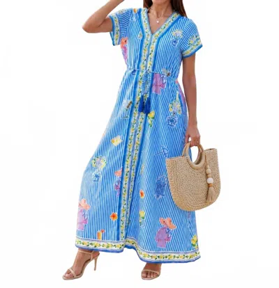 Islapayal Isla Maxi Dress In Martini Blue