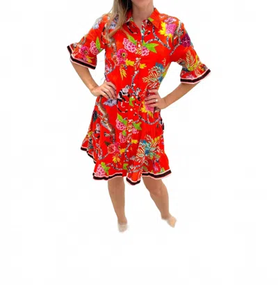 Islapayal Lisbon Mini Dress In Jungle Book In Orange