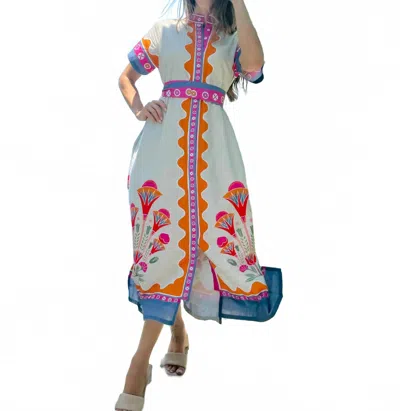 Islapayal Sydney Shirtdress In Lotus Tan In Multi