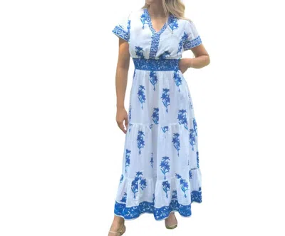 Islapayal Valencia Maxi In Lily Buta Blue In Multi