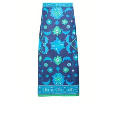 Islapayal Women's Blue Aix Skirt