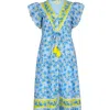 Islapayal Women's Blue Amalfi Maxi
