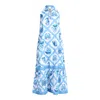 Islapayal Women's Blue / White Fiji Maxi