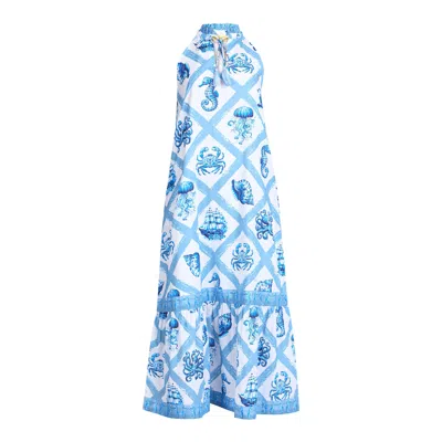 Islapayal Women's Blue / White Fiji Maxi