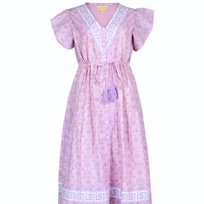 Islapayal Women's Pink / Purple Amalfi Maxi In Pink/purple