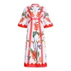 Islapayal Belize Maxi Dress In Heliconia Placement