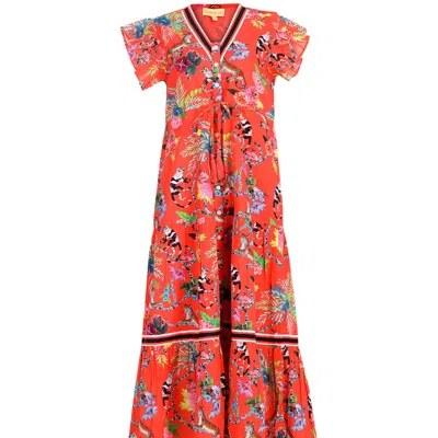 Islapayal Women's Yellow / Orange Amalfi Maxi In Yellow/orange