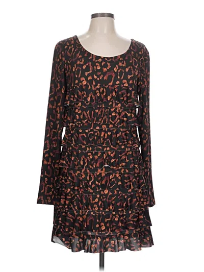 Pre-owned Isle By Melis Kozan Casual Dress In Brown