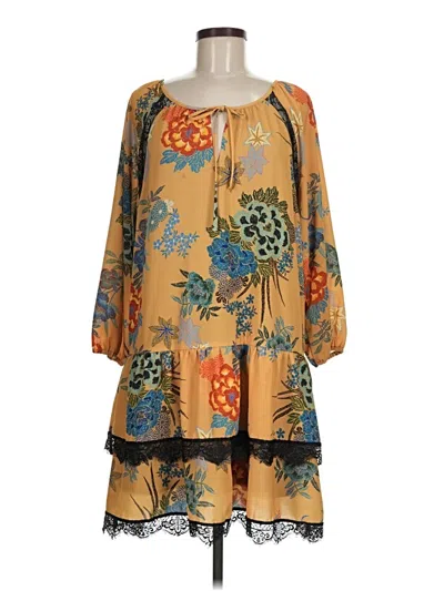 Pre-owned Isle By Melis Kozan Casual Dress In Tan
