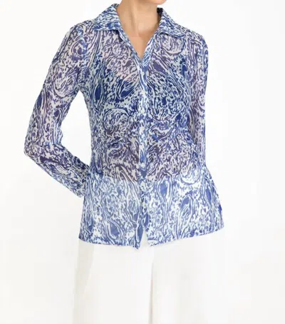 Isle By Melis Kozan Dali Long Sleeve Blouse In Breezy In Multi