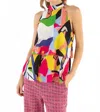 Isle By Melis Kozan Isle Lotus Halter Top In Elysee Print In Multi
