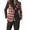 Isle By Melis Kozan Keaton Blazer In Red/brown In Multi