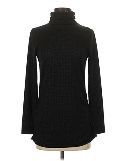 Pre-owned Isle By Melis Kozan Long Sleeve Blouse In Black