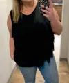 Isle By Melis Kozan Nevis Tank Top In Black Mesh