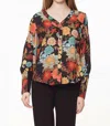Isle By Melis Kozan Poet Long Sleeve Top In Multi In Multi