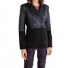 Isle By Melis Kozan Shimmer Chic Jacket In Black In Black